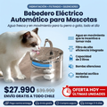 Bebedero Eléctrico Automático — Agua Fresca para tu Mascota